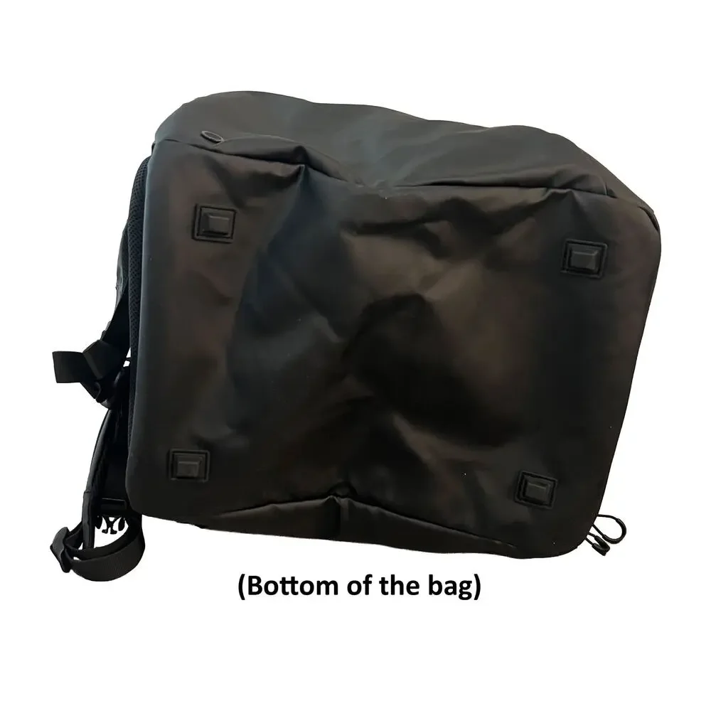 Authentic PyeongChang 2018 Winter Olympics OBS Crew Black Backpack ~40L Large - Picture 10 of 16